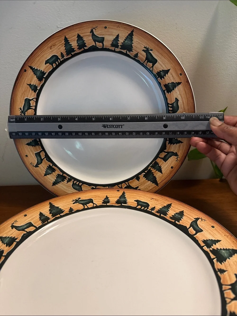 Vintage David Carter Brown Dinner Plates set/4